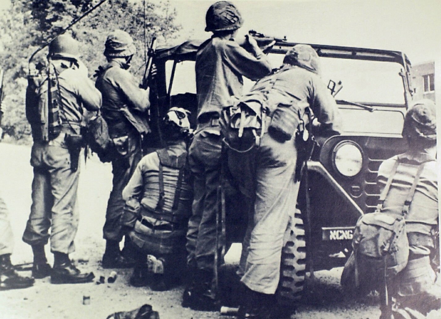 A&T National Guard on campus